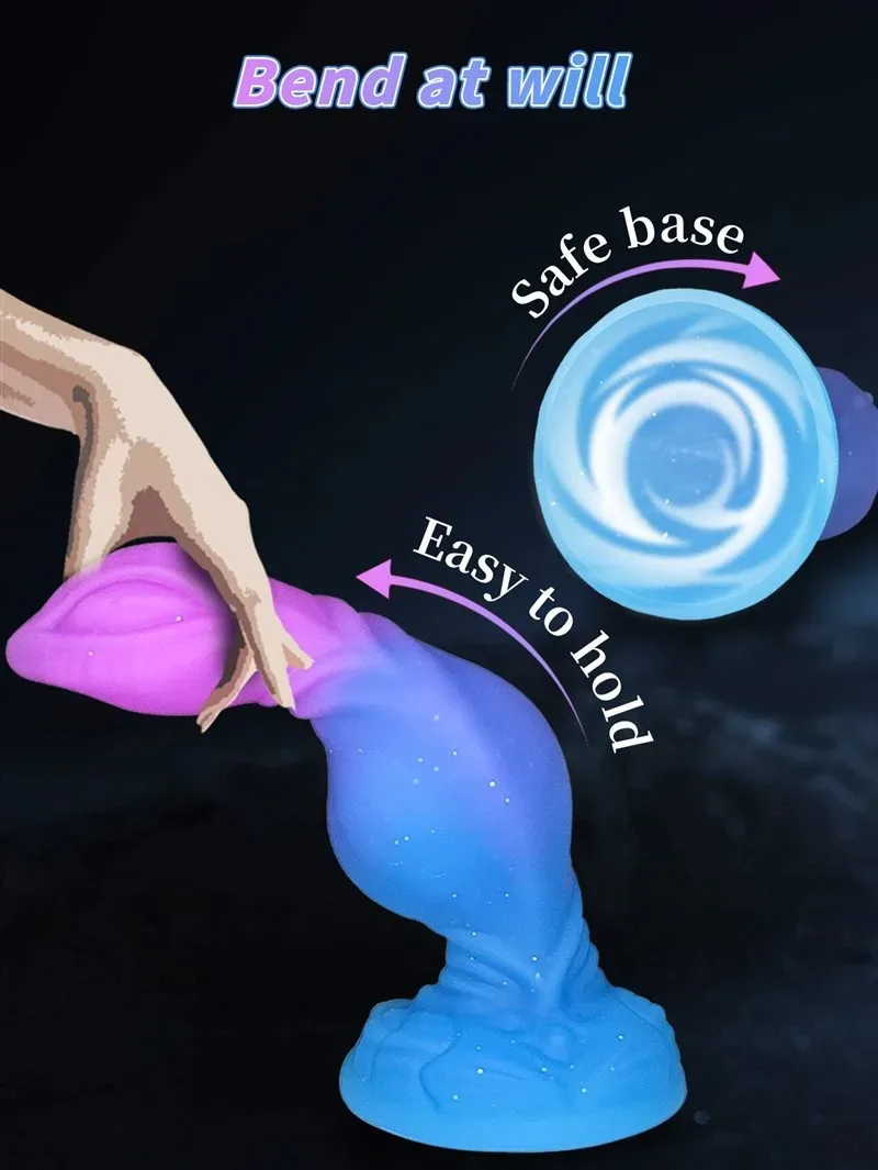 8.5 Inch Fantasy Tapered Head Exciting Monster Knot Dildo Toy 5 8.5 Inch Fantasy Tapered Head Exciting Monster Knot Dildo Toy 5