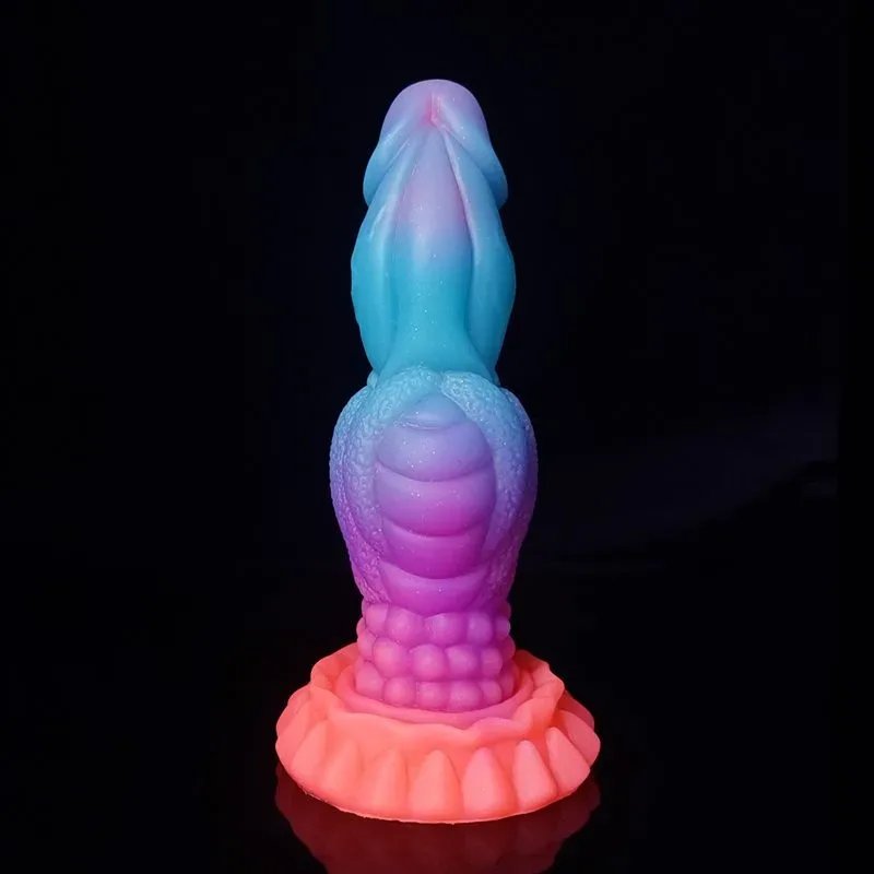 8.5 Inch Glow in the Dark Dragon Knot Dildo Real Feeling Exotic Sex Toy 3 8.5 Inch Glow in the Dark Dragon Knot Dildo Real Feeling Exotic Sex Toy 3