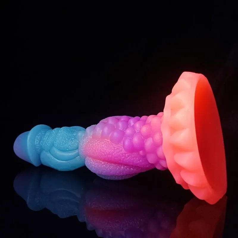8.5 Inch Glow in the Dark Dragon Knot Dildo Real Feeling Exotic Sex Toy 7 8.5 Inch Glow in the Dark Dragon Knot Dildo Real Feeling Exotic Sex Toy 7