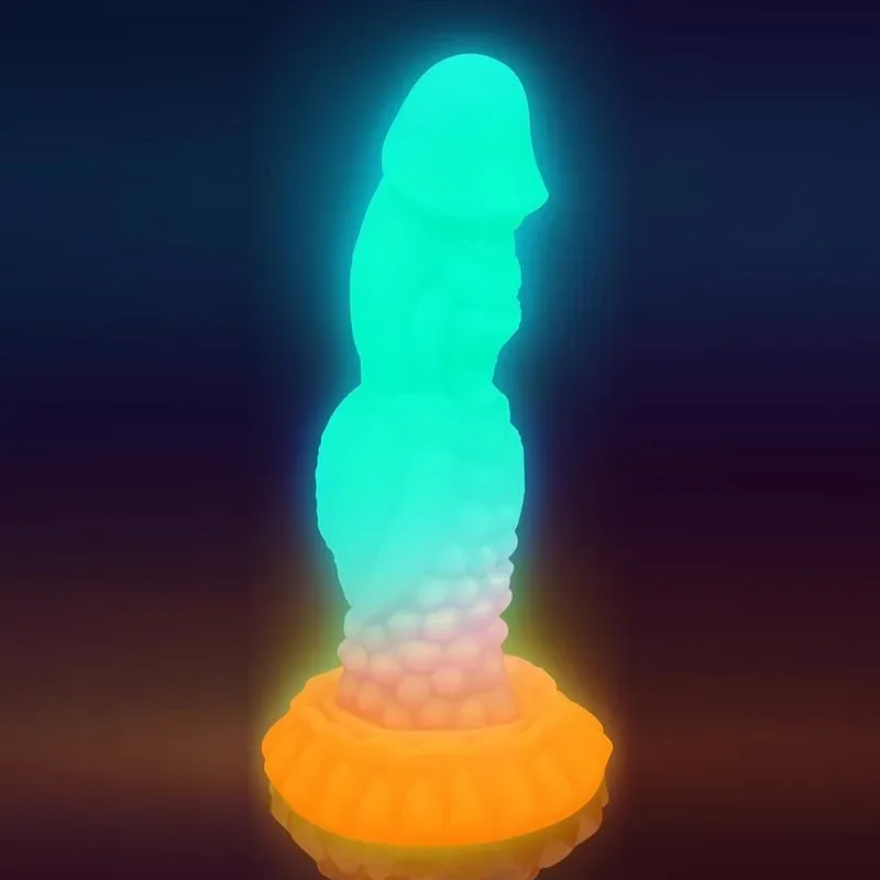 8.5 Inch Glow in the Dark Dragon Knot Dildo Real Feeling Exotic Sex Toy 5 8.5 Inch Glow in the Dark Dragon Knot Dildo Real Feeling Exotic Sex Toy 5
