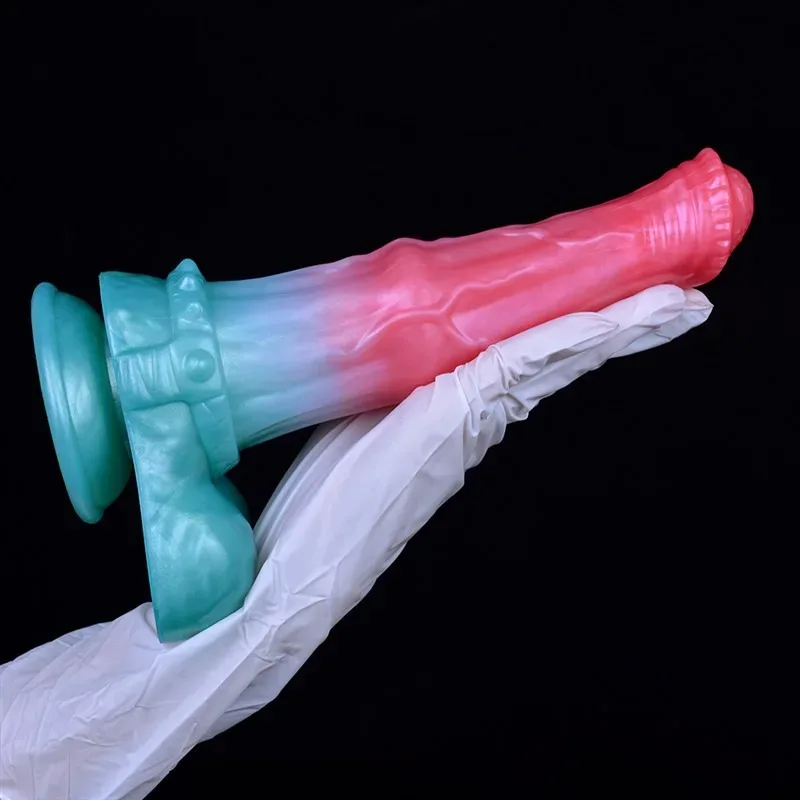 9 Inch Big Soft Horse Cock Dildo with Balls 5 9 Inch Big Soft Horse Cock Dildo with Balls 5