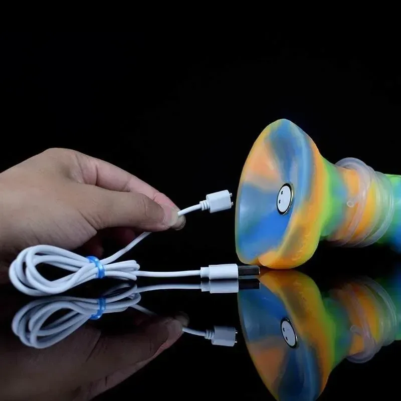 9 Inch Multi-Color Luminous Ejaculating Vibrating Alien Dildo 5 9 Inch Multi-Color Luminous Ejaculating Vibrating Alien Dildo 5