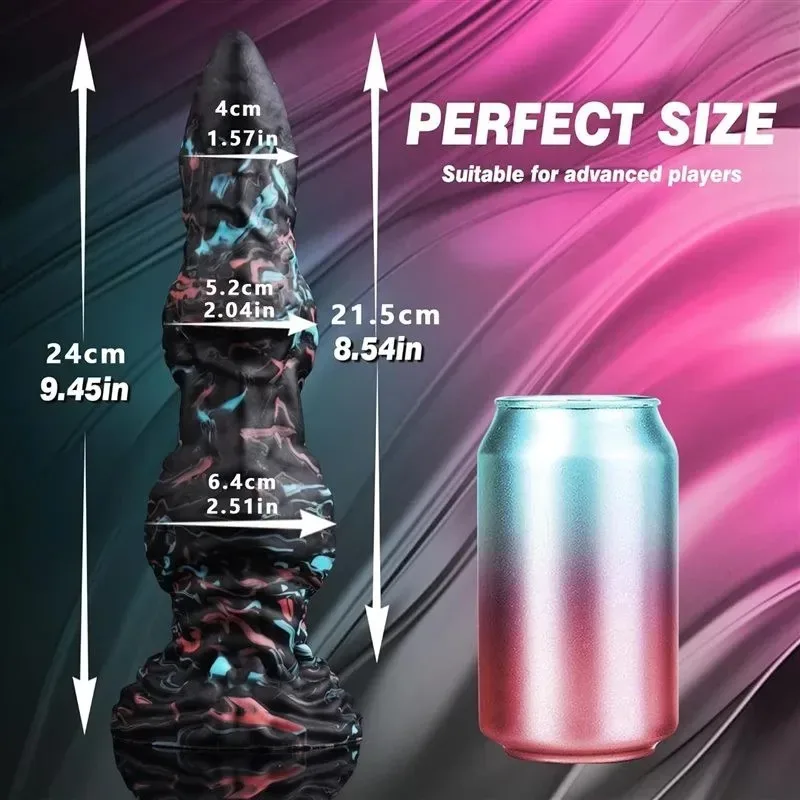 9.5 Inch Double Knots Dildo Tapered Tip Monster Alien Sex Toy 1 9.5 Inch Double Knots Dildo Tapered Tip Monster Alien Sex Toy 1