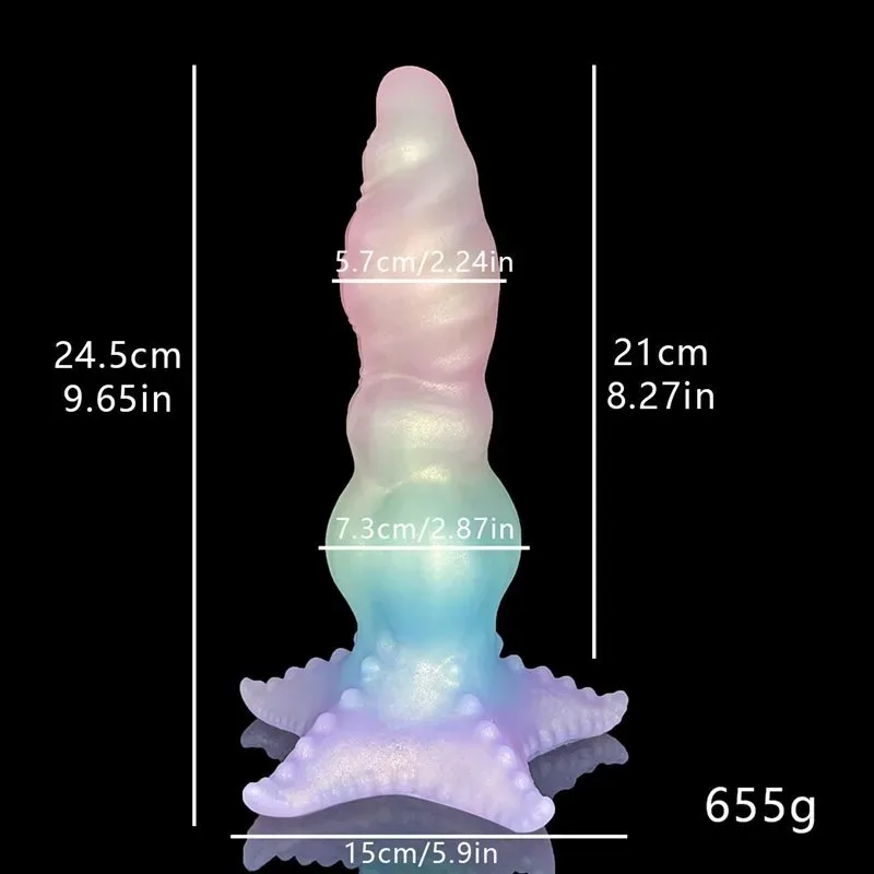 9.5 Inch Fantasy Tentacle Dildo With Thick Knot Sea Creature Cock 1 9.5 Inch Fantasy Tentacle Dildo With Thick Knot Sea Creature Cock 1