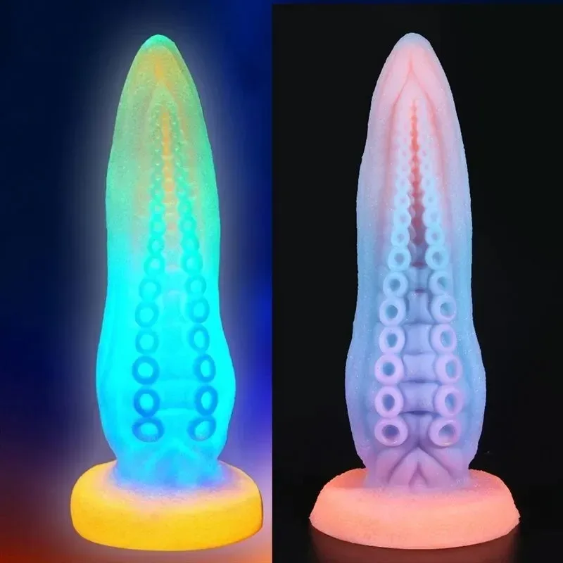 9.5 Inch Glow In The Dark Octopus Tentacle Dildo Anal Plug 2 9.5 Inch Glow In The Dark Octopus Tentacle Dildo Anal Plug 2