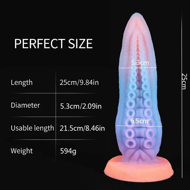 9.5 Inch Glow In The Dark Octopus Tentacle Dildo Anal Plug 1 9.5 Inch Glow In The Dark Octopus Tentacle Dildo Anal Plug 1