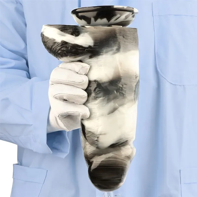 9.5 Inch Long 2.9 Inch Wide Big Firmness Black-and-White PVC Realistic Dildo 9 9.5 Inch Long 2.9 Inch Wide Big Firmness Black-and-White PVC Realistic Dildo 9