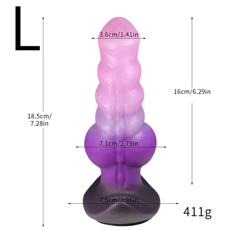 5.3/6.3/7.3 Inch Big Knot Anal Dildo Wearable Fantasy Butt Plug 3 5.3/6.3/7.3 Inch Big Knot Anal Dildo Wearable Fantasy Butt Plug 3