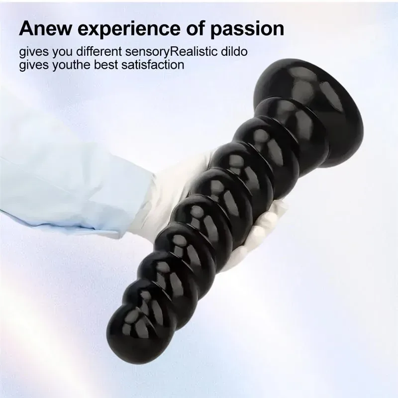 10/13.5 Inch Big Thread PVC Anal Dildo Suction Cup Butt Plug 5 10/13.5 Inch Big Thread PVC Anal Dildo Suction Cup Butt Plug 5