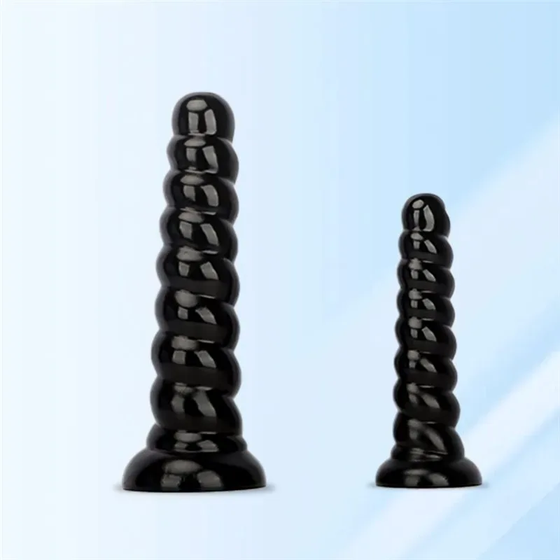 10/13.5 Inch Big Thread PVC Anal Dildo Suction Cup Butt Plug 2 10/13.5 Inch Big Thread PVC Anal Dildo Suction Cup Butt Plug 2