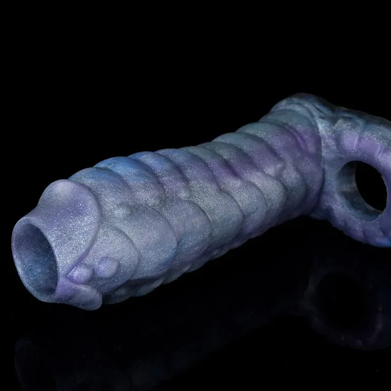 5.9 IN Open Tip Dragon Sleeve Silicone Penis Sheath 6 5.9 IN Open Tip Dragon Sleeve Silicone Penis Sheath 6