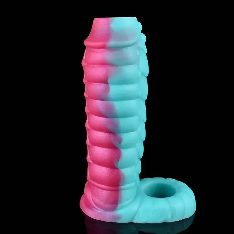5.9 IN Open Tip Dragon Sleeve Silicone Penis Sheath 3 5.9 IN Open Tip Dragon Sleeve Silicone Penis Sheath 3