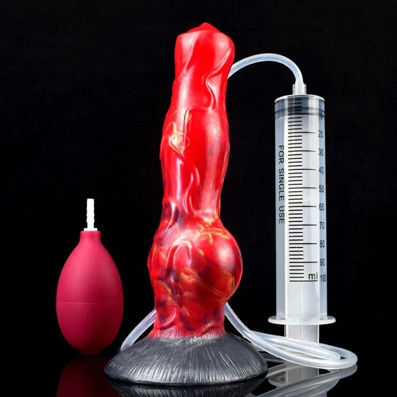 8 Inch Ejaculating Dildo with Knot Squirting Sex toy 6 8 Inch Ejaculating Dildo with Knot Squirting Sex toy 6