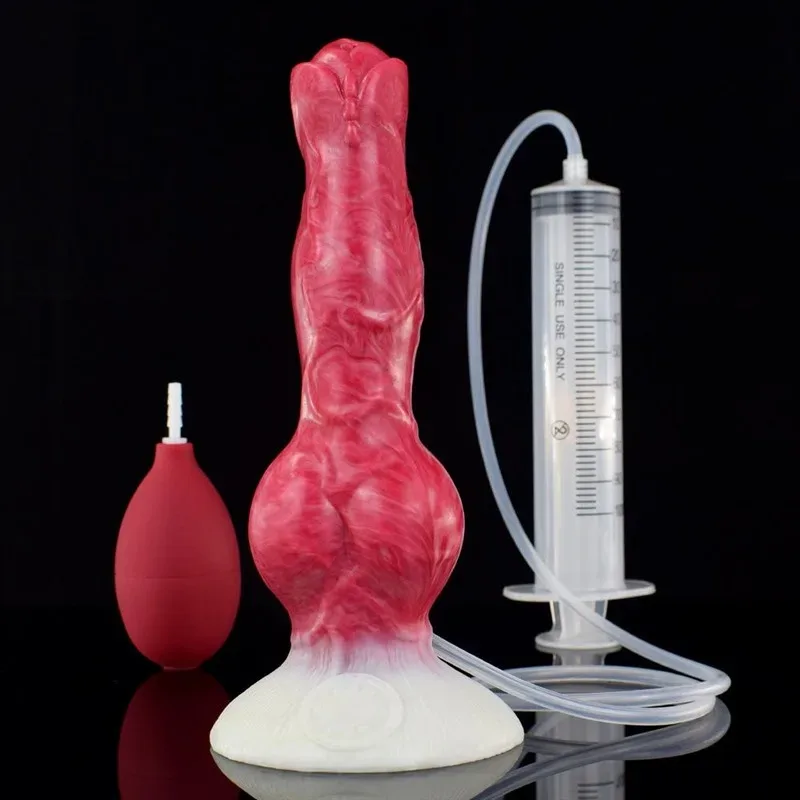 8 Inch Ejaculating Dildo with Knot Squirting Sex toy 2 8 Inch Ejaculating Dildo with Knot Squirting Sex toy 2