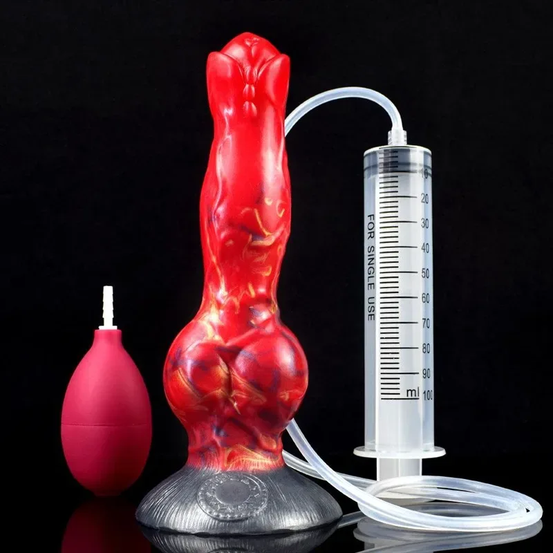 8 Inch Ejaculating Dildo with Knot Squirting Sex toy 5 8 Inch Ejaculating Dildo with Knot Squirting Sex toy 5