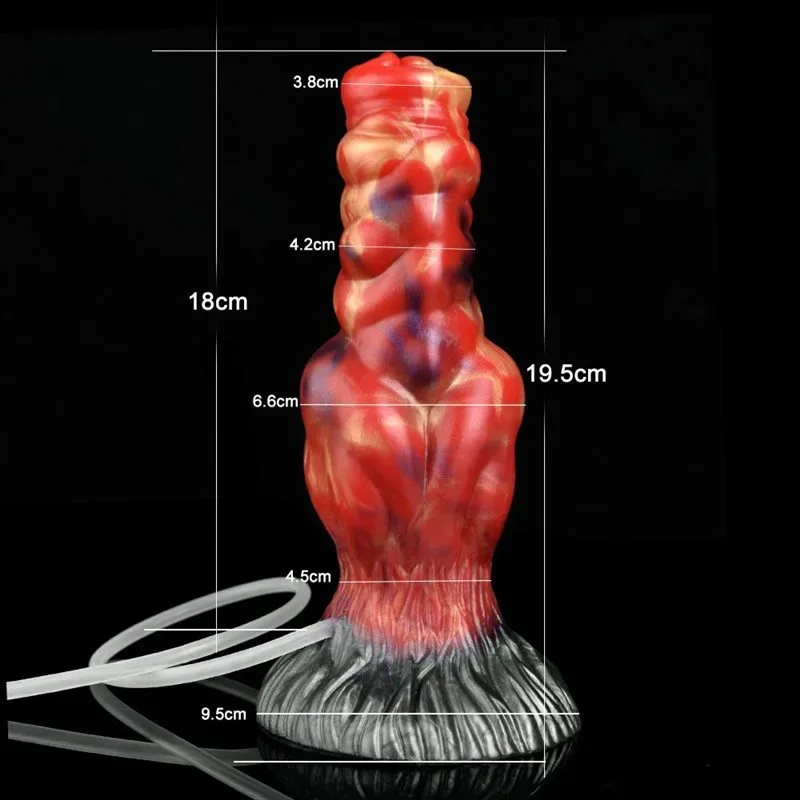 7.5 Inch Ejaculating Dog Dildo Big Knot Squirting Werewolf Penis 1 7.5 Inch Ejaculating Dog Dildo Big Knot Squirting Werewolf Penis 1
