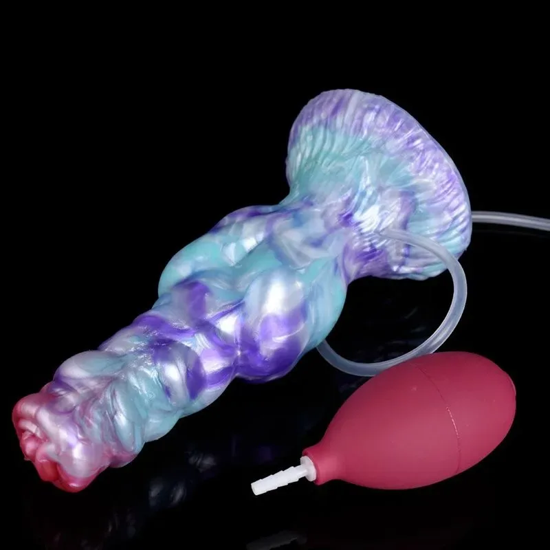 7.5 Inch Ejaculating Dog Dildo Big Knot Squirting Werewolf Penis 7 7.5 Inch Ejaculating Dog Dildo Big Knot Squirting Werewolf Penis 7