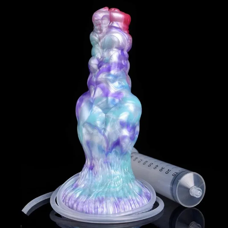 7.5 Inch Ejaculating Dog Dildo Big Knot Squirting Werewolf Penis 5 7.5 Inch Ejaculating Dog Dildo Big Knot Squirting Werewolf Penis 5