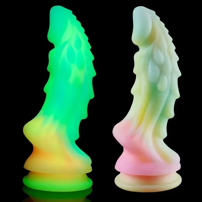 7.5/8.5 Inch Glow In The Dark Dragon Dildo Fantasy Alien Penis Toy 6 7.5/8.5 Inch Glow In The Dark Dragon Dildo Fantasy Alien Penis Toy 6