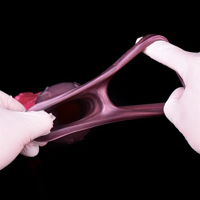 6.2/7 IN Big Horse Knot Cock Sleeve Soft Silicone Animal Penis Extension 11 6.2/7 IN Big Horse Knot Cock Sleeve Soft Silicone Animal Penis Extension 11