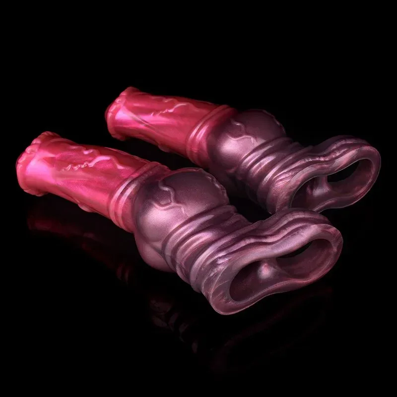 6.2/7 IN Big Horse Knot Cock Sleeve Soft Silicone Animal Penis Extension 8 6.2/7 IN Big Horse Knot Cock Sleeve Soft Silicone Animal Penis Extension 8