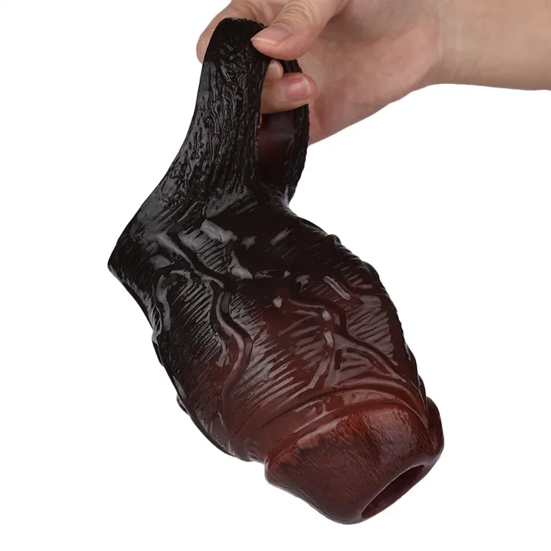 5 Inch Penis Sleeve Big Girthy Soft Silicone Cock Extender 8 5 Inch Penis Sleeve Big Girthy Soft Silicone Cock Extender 8