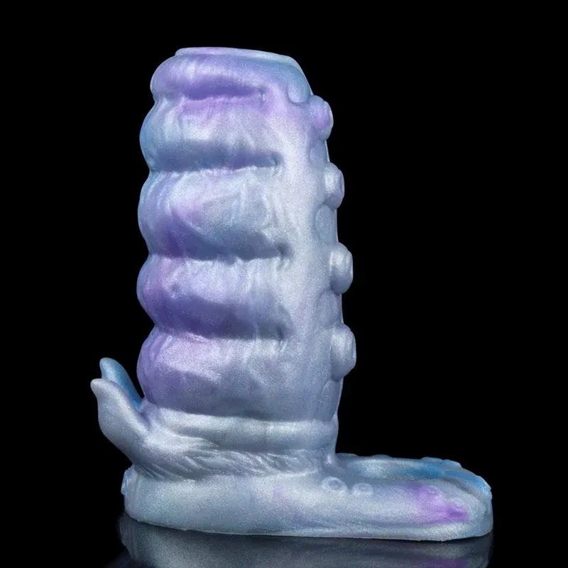 4.9 IN Open Ended Alien Cock Sleeve Silicone Penis Enlargement 5 4.9 IN Open Ended Alien Cock Sleeve Silicone Penis Enlargement 5