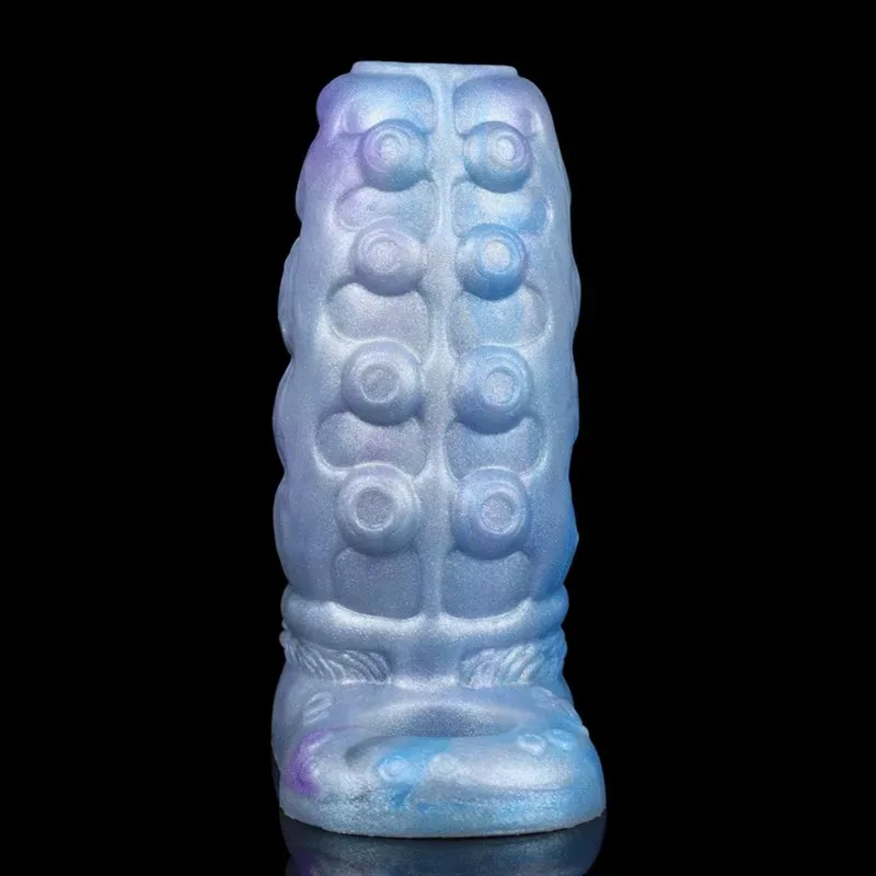 4.9 IN Open Ended Alien Cock Sleeve Silicone Penis Enlargement 3 4.9 IN Open Ended Alien Cock Sleeve Silicone Penis Enlargement 3