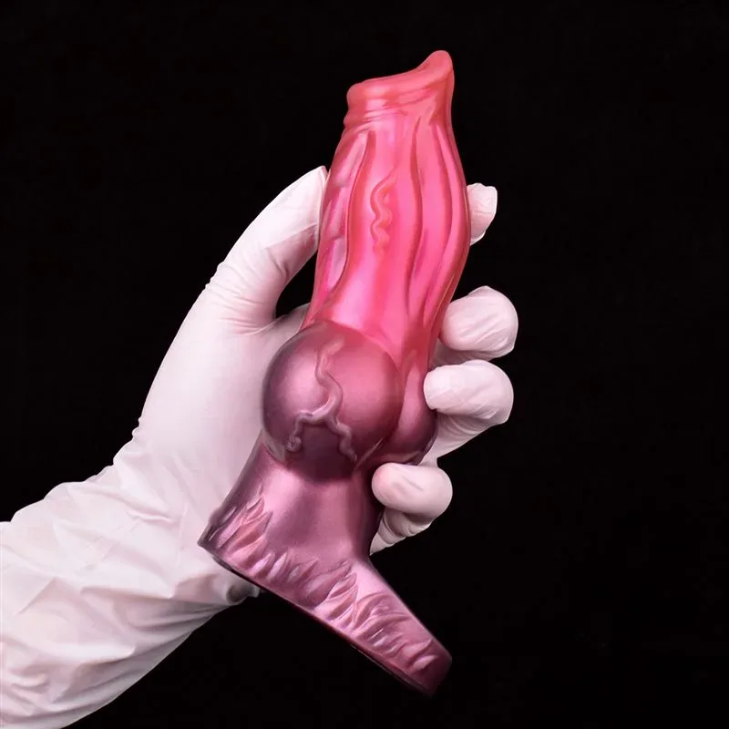 6.1/7 IN Dog Penile Sheath Soft Silicone Knotted Animal Cock Sleeve 8 6.1/7 IN Dog Penile Sheath Soft Silicone Knotted Animal Cock Sleeve 8