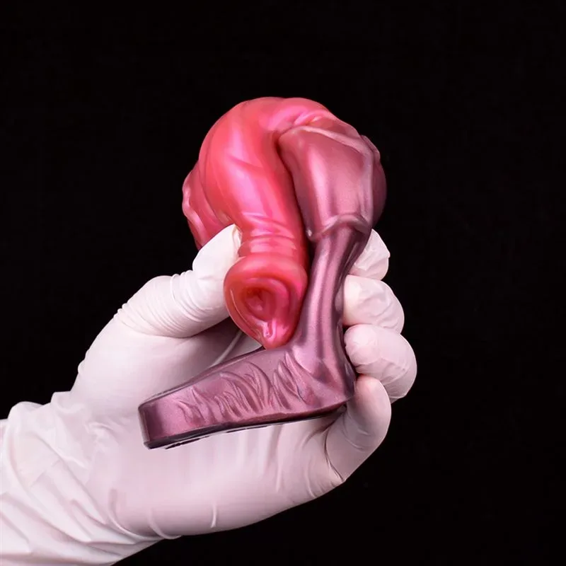 6.1/7 IN Dog Penile Sheath Soft Silicone Knotted Animal Cock Sleeve 9 6.1/7 IN Dog Penile Sheath Soft Silicone Knotted Animal Cock Sleeve 9