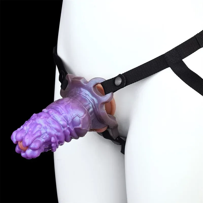 5.2 Inch Silicone Spiked Cock Sleeve Strap On Penis Extension Sheath 2 5.2 Inch Silicone Spiked Cock Sleeve Strap On Penis Extension Sheath 2
