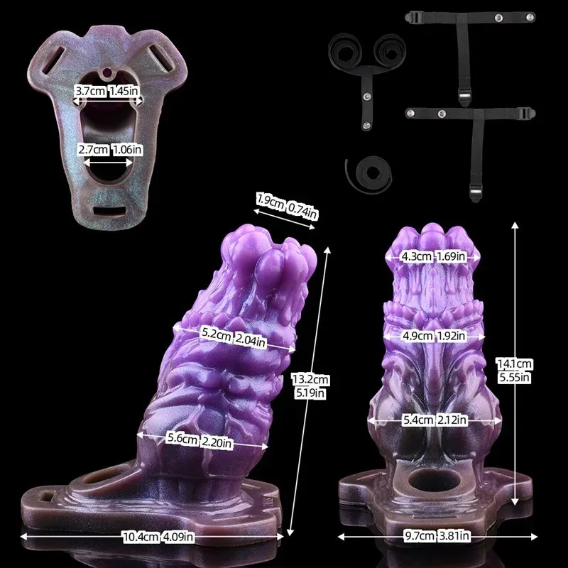 5.2 Inch Silicone Spiked Cock Sleeve Strap On Penis Extension Sheath 1 5.2 Inch Silicone Spiked Cock Sleeve Strap On Penis Extension Sheath 1