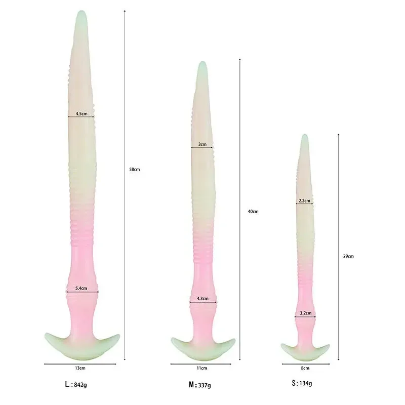 11.5/15.5/22.5 Inch Super Long Glow-In-The-Dark Anal Dildo 1 11.5/15.5/22.5 Inch Super Long Glow-In-The-Dark Anal Dildo 1