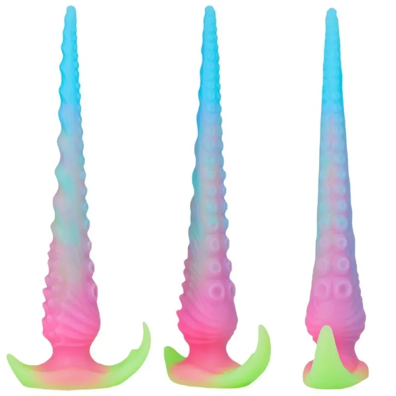 13.5/17.5/22.5 Inch Super Long Soft Glow-In-The-Dark Tentacle Anal Dildo 2 13.5/17.5/22.5 Inch Super Long Soft Glow-In-The-Dark Tentacle Anal Dildo 2