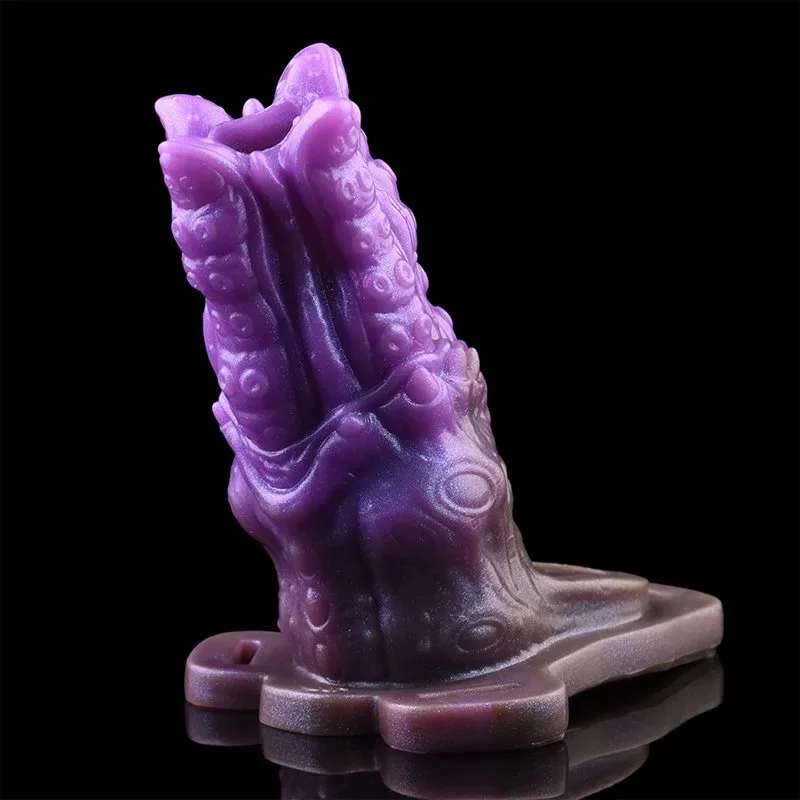 5.1 Inch Purple Strap On Tentacle Cock Sleeve Silicone Penis Cover 5 5.1 Inch Purple Strap On Tentacle Cock Sleeve Silicone Penis Cover 5