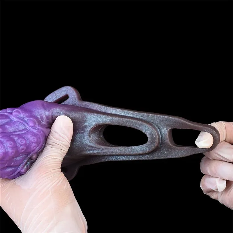 5.1 Inch Purple Strap On Tentacle Cock Sleeve Silicone Penis Cover 9 5.1 Inch Purple Strap On Tentacle Cock Sleeve Silicone Penis Cover 9