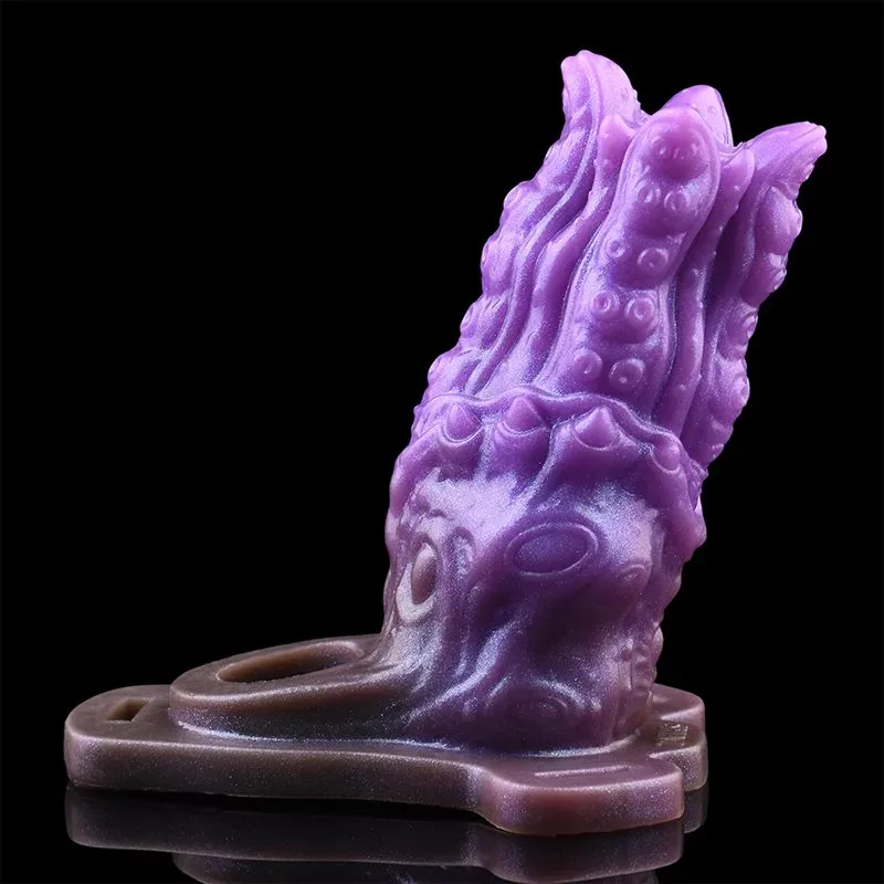 5.1 Inch Purple Strap On Tentacle Cock Sleeve Silicone Penis Cover 6 5.1 Inch Purple Strap On Tentacle Cock Sleeve Silicone Penis Cover 6