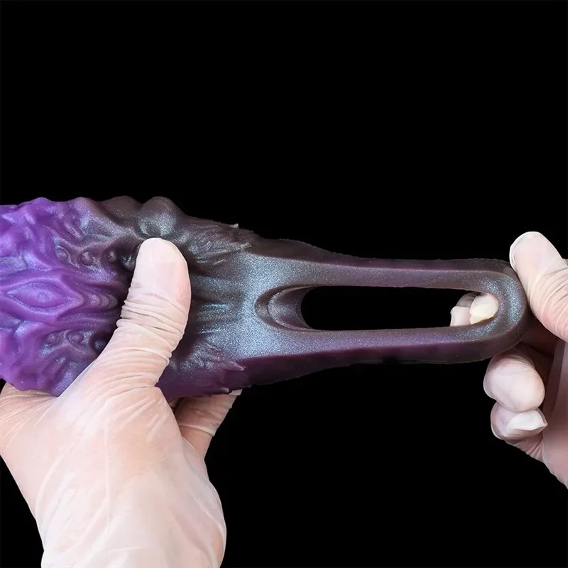 6 Inch Platinum Silicone Textured Monster Cock Sleeve with 3 Build-In Skeleton 8 6 Inch Platinum Silicone Textured Monster Cock Sleeve with 3 Build-In Skeleton 8