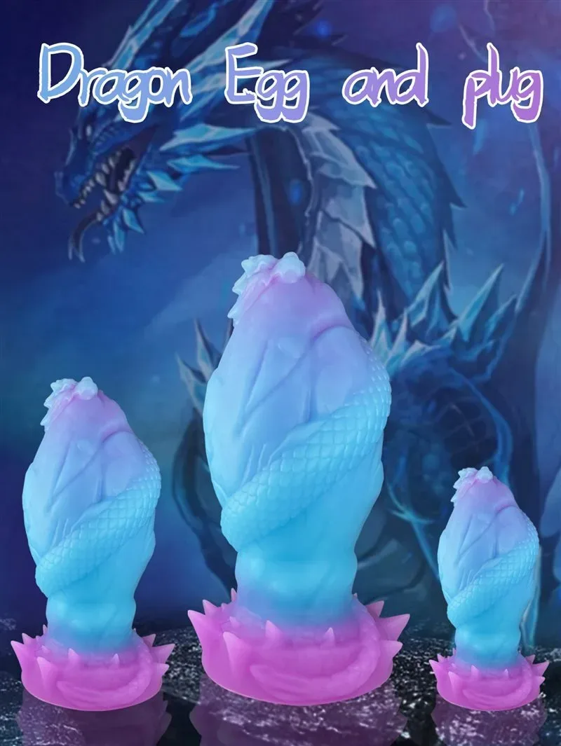 4/6/7.5 Inch Thickness Real Skin Feel Luminous Dragon Egg Butt Plug 2 4/6/7.5 Inch Thickness Real Skin Feel Luminous Dragon Egg Butt Plug 2