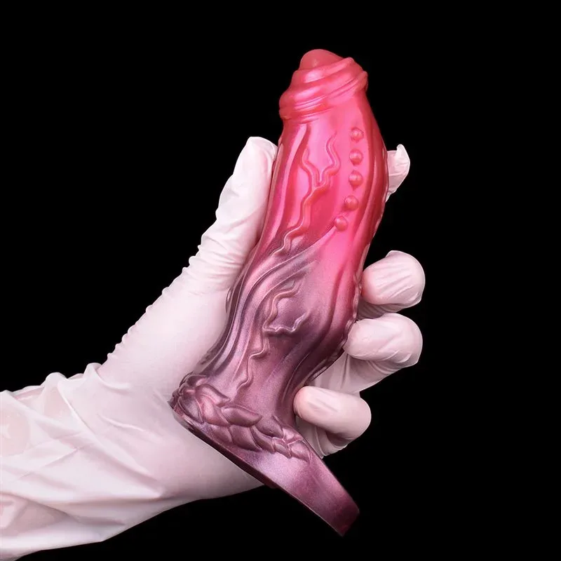 6.2/6.8 IN Knot Cock Sheath Soft Silicone Penis Extension 8 6.2/6.8 IN Knot Cock Sheath Soft Silicone Penis Extension 8