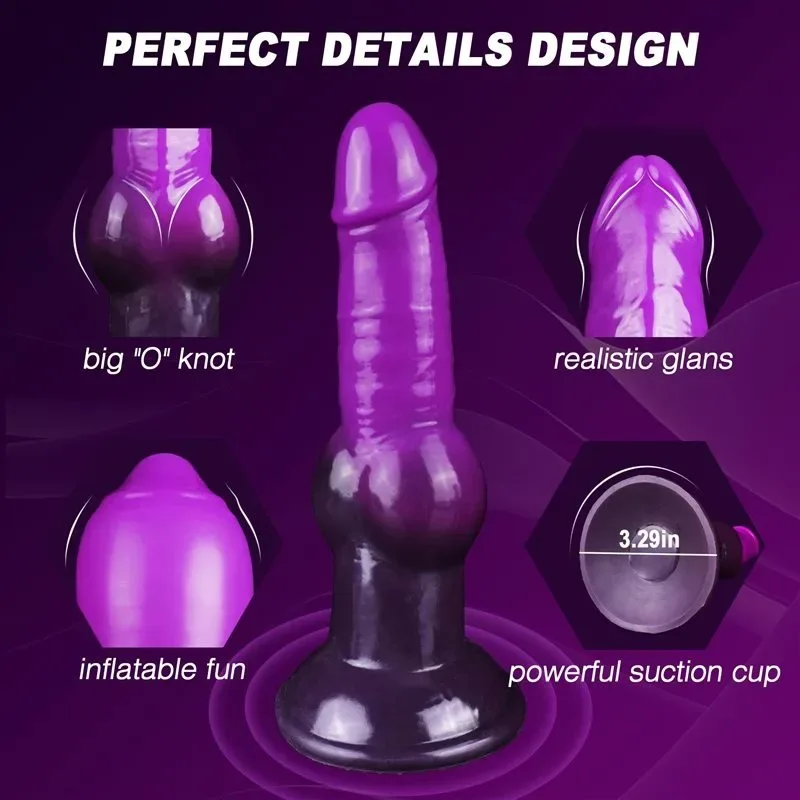 7.5 Inch Fantasy Inflatable Knot Dildo Adjustable Thickness Anal Plug 2 7.5 Inch Fantasy Inflatable Knot Dildo Adjustable Thickness Anal Plug 2