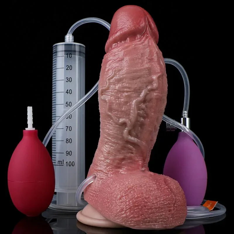 7.5 IN Ejaculating and Inflatable Fat Best Realistic Dildo 2 7.5 IN Ejaculating and Inflatable Fat Best Realistic Dildo 2
