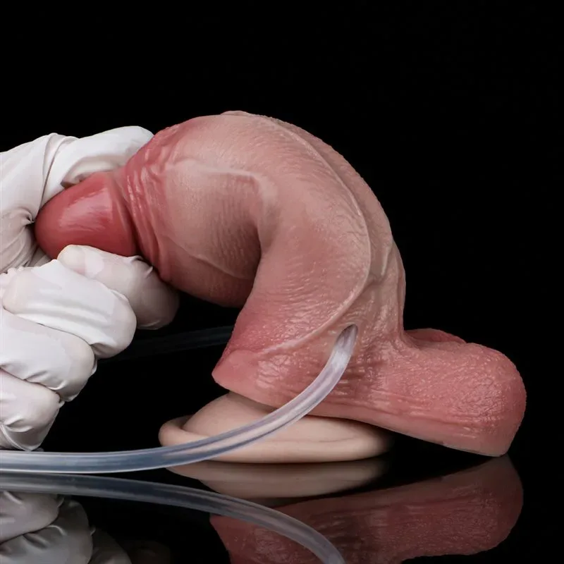 5.7 IN Short Thickness Ejaculating and Inflatable Real Life Dildo 8 5.7 IN Short Thickness Ejaculating and Inflatable Real Life Dildo 8