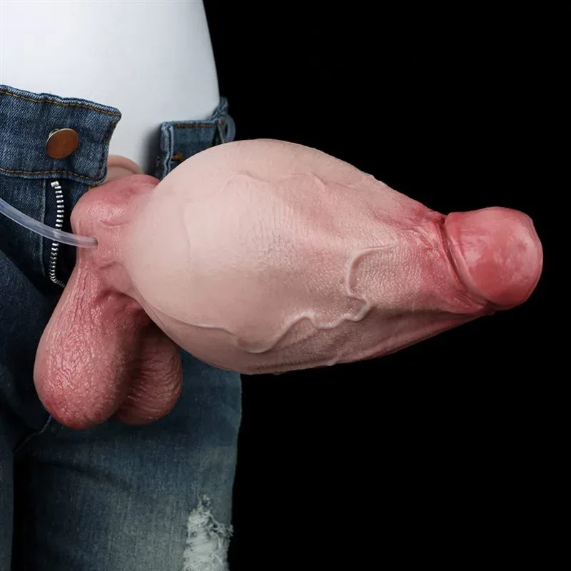 7.6 IN Ejaculating and Inflatable Large Girthy Realistic Penis Dildo 12 7.6 IN Ejaculating and Inflatable Large Girthy Realistic Penis Dildo 12