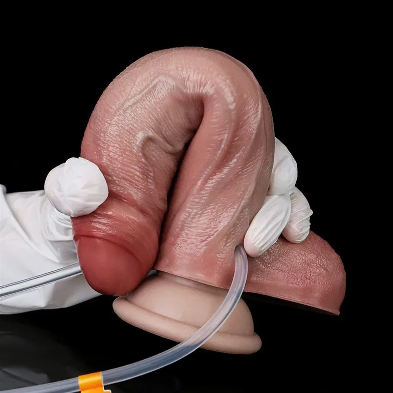 7.6 IN Ejaculating and Inflatable Liquid Silicone Soft Dildo 7 7.6 IN Ejaculating and Inflatable Liquid Silicone Soft Dildo 7