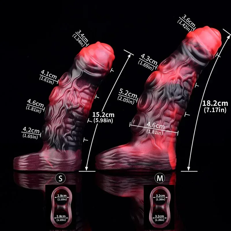 6/7.2 IN Vibrating Tentacle Cock Sleeve Fantasy Creature Penis Extension 1 6/7.2 IN Vibrating Tentacle Cock Sleeve Fantasy Creature Penis Extension 1