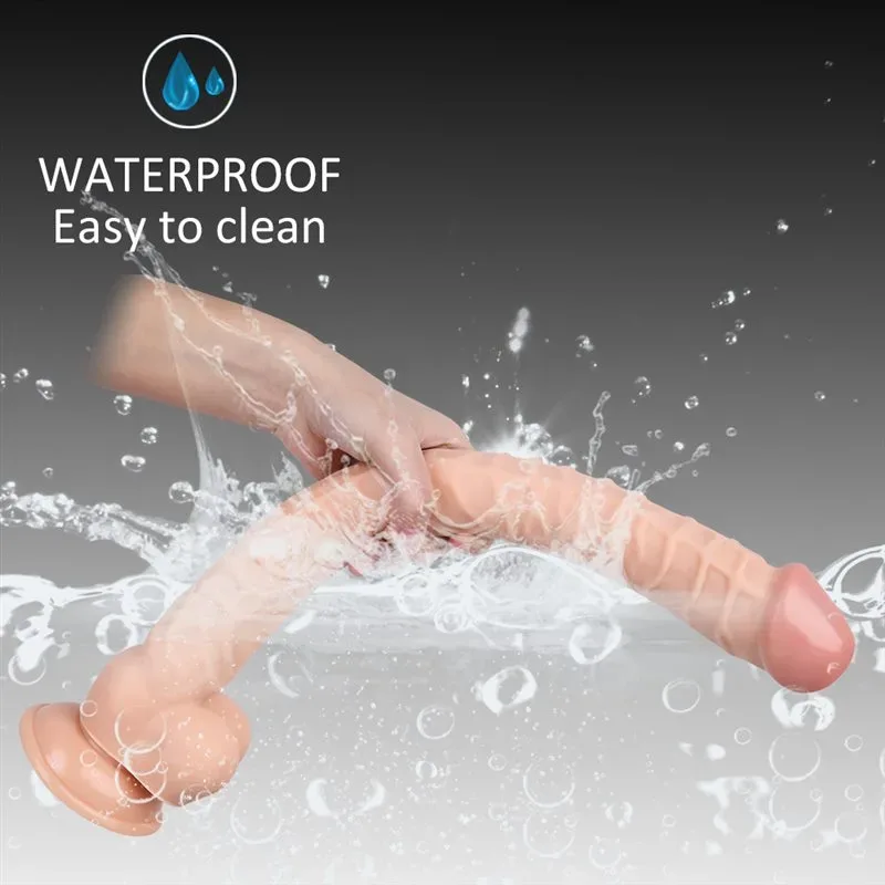 16 IN Extra Long Thin Lesbian Strap-On Dildo Harness Set 9 16 IN Extra Long Thin Lesbian Strap-On Dildo Harness Set 9