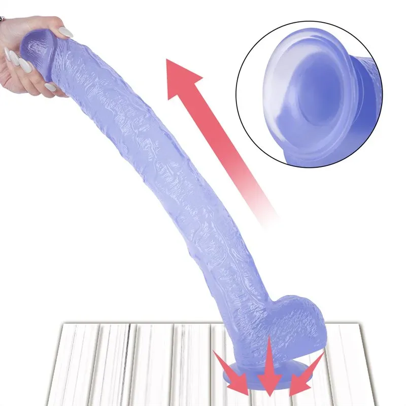 17 IN Extra Long Textured PVC Dildo 5 17 IN Extra Long Textured PVC Dildo 5