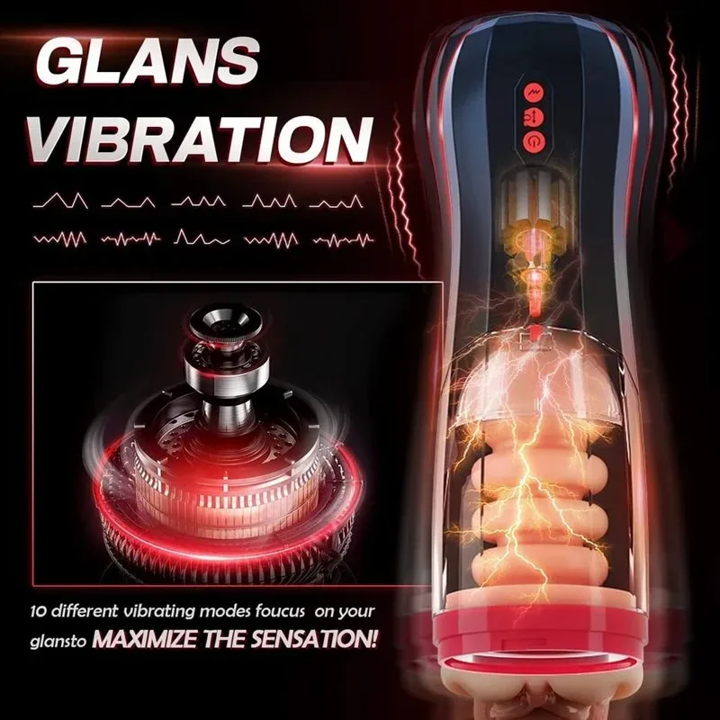 Automatic Telescopic Male Masturbator Realistic Vagina Cup 2 Automatic Telescopic Male Masturbator Realistic Vagina Cup 2