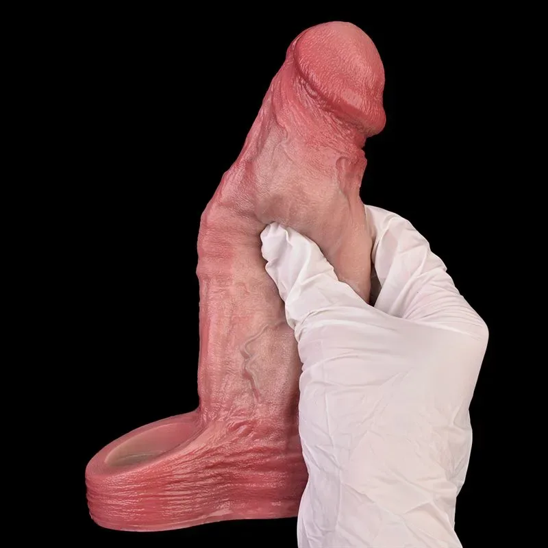 6.5 Inch 10 Vibration Liquid Silicone Real Lifelike Penis Sleeve 11 6.5 Inch 10 Vibration Liquid Silicone Real Lifelike Penis Sleeve 11